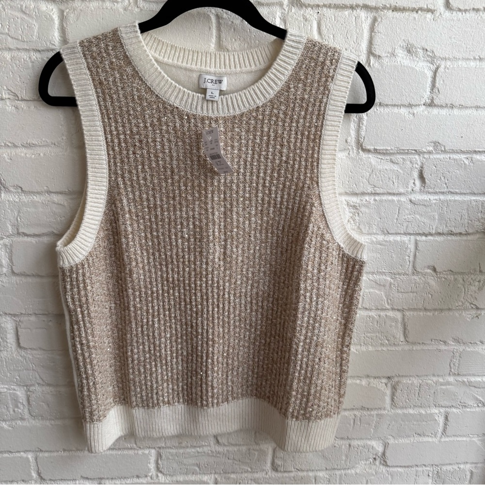 NWT J. Crew Sleeveless Sweater